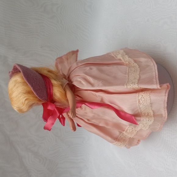 Collectible Vintage Storybook Doll Plastic Sleepy Eyes Pink #3 - Picture 8 of 14